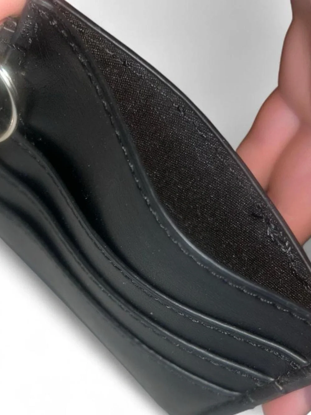 House of Harlow 1960 Black Leather Key & Card Holder with Keyring